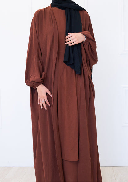 Russet Abaya set